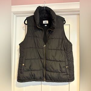 Old Navy Women's Dark Gray Quilted Vest